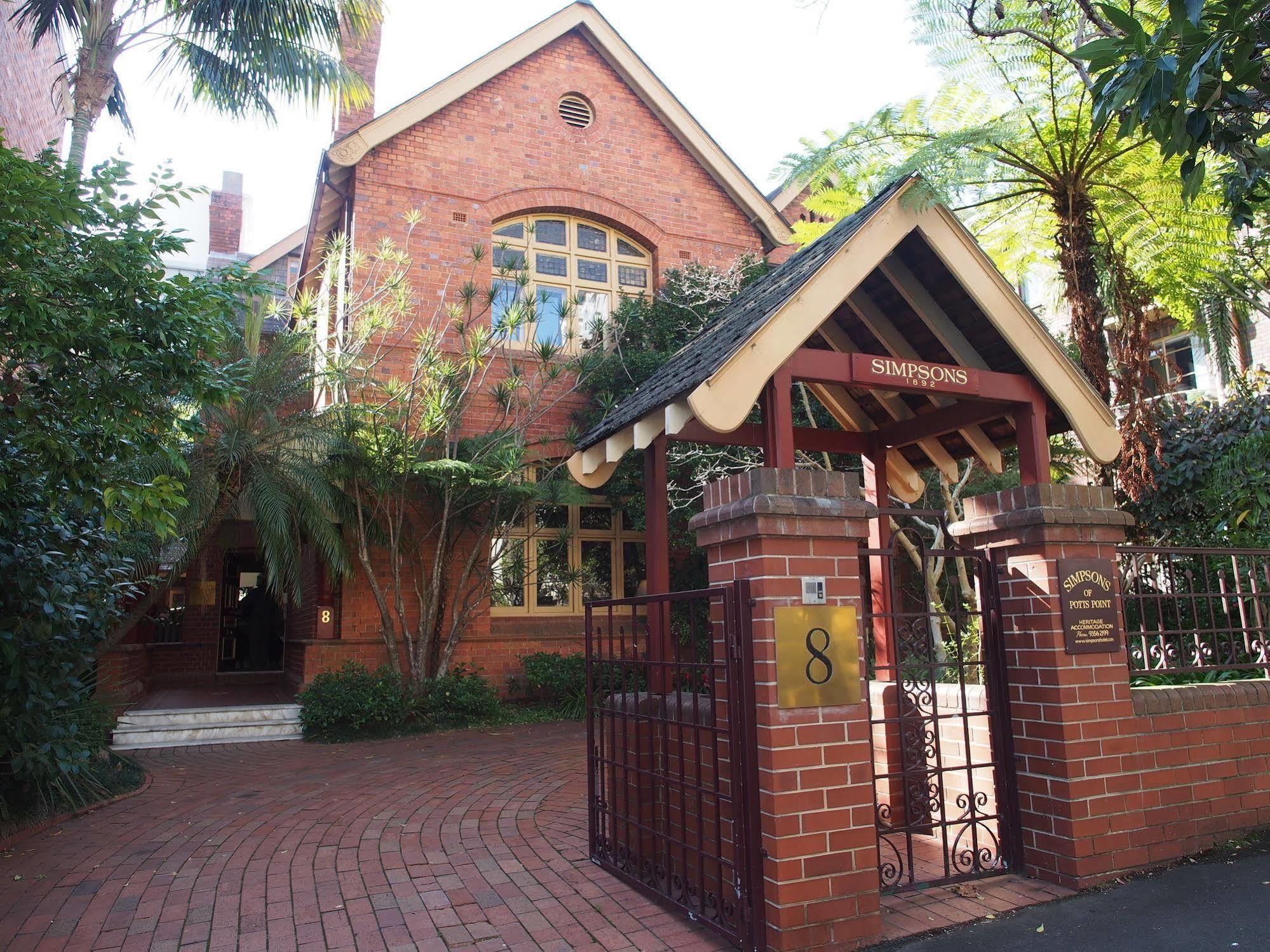 Simpsons Of Potts Point Hotel Sydney Ngoại thất bức ảnh